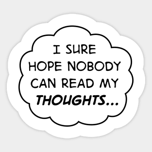 Thoughts Sticker